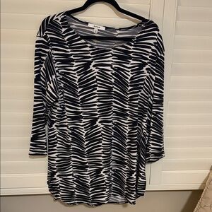 Sympli Zebra Print Top